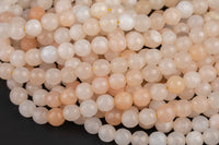 Natural Pink Aventurine Faceted, High Quality in Faceted Round, 4mm, 6mm, 8mm, 10mm, 12mm- Full 15.5 Inch Strand Gemstone Beads