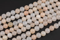 Natural Pink Aventurine, High Quality in Round, 4mm, 6mm, 8mm, 10mm, 12mm- Full 15.5 Inch Strand Smooth Gemstone Beads