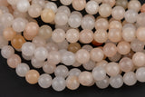 Natural Pink Aventurine, High Quality in Round, 4mm, 6mm, 8mm, 10mm, 12mm- Full 15.5 Inch Strand Smooth Gemstone Beads