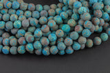 Natural Flower Agate, High Quality in Matte Round, 4mm, 6mm, 8mm, 10mm, 12mm -Full Strand 15.5 inch Strand Gemstone Beads