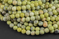 Natural Lemon Jasper Faceted round sizes, 4mm, 6mm, 8mm, 10mm, 12mm - In Full 15.5 inch Strand Gemstone Beads