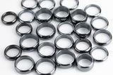 Pack of 10 Domed Hematite Rings Hematite Ring Negative Energy Rings Wholesale Bulk Mix