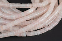 Rose Quartz Heishi Discs Beads 2x4mm 3x6mm