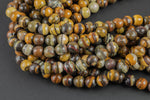 Natural Iron Zebra Jasper Beads Grade AAA Faceted Round- 4mm, 6mm, 8mm, 10mm, 12mm-Full Strand 15.5 inch Strand Gemstone Beads