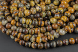 Natural Iron Zebra Jasper Beads Grade AAA Faceted Round- 4mm, 6mm, 8mm, 10mm, 12mm-Full Strand 15.5 inch Strand Gemstone Beads