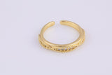 1 pc Gold CZ Ring, Adjustable Ring, Minimalist Cz Ring, Micro Pave Ring, Gold Open Ring, Dainty Jewelry