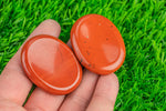 Natural Red Jasper Worry Stone- 35x45mm