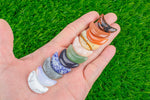 1 Pc Gemstone Carved Moon- Tons of Choices- 11x30mm