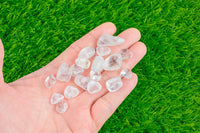 1 pc Clear Quartz Small Tumbled Stone- 1/2 inch-3/4 inch