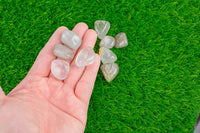 1 pc Rock Crystal Quartz Medium Large Tumbled Stone- 0.8-1.5 inch