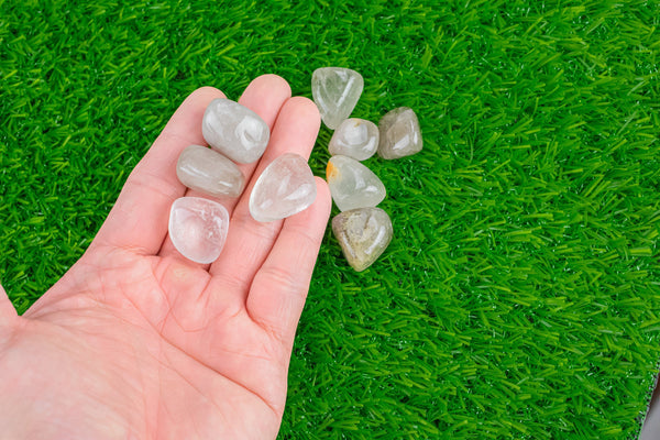 1 pc Rock Crystal Quartz Medium Large Tumbled Stone- 0.8-1.5 inch