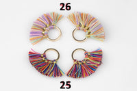 2pcs/10pcs Fan Tassels Small Teardrops. Perfect for earrings or pendants! One pair per order- 25*28mm