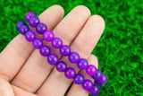 Bracelet Purple Jade Bracelets 8mm Stackable Round Natural Gemstone Crystal Bracelets - Handmade Bracelet Crystal Bracelet