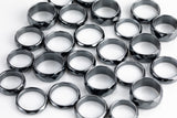 Pack of 10 Domed Hematite Rings Hematite Ring Negative Energy Rings Wholesale Bulk Mix
