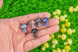 1 Pc Assorted Gemstone Small Fairy Standing Mushroom-20mm- .5- .75 inches