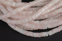 Rose Quartz Heishi Discs Beads 2x4mm 3x6mm