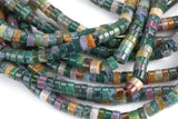 Indian Agate Heishi Discs Beads 2x4mm 3x6mm 15.5" Strand