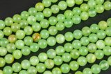 Natural Green Calcite Round Beads 4mm 6mm 8mm 10mm 12mm 15.5" Strand