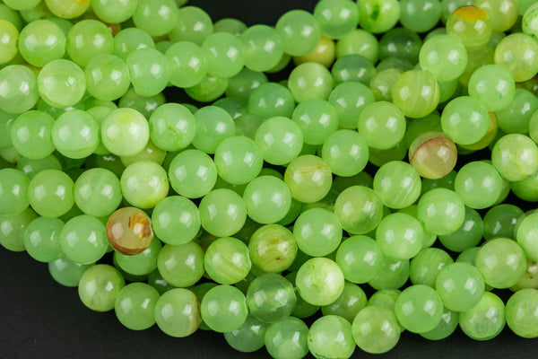 Natural Green Calcite Round Beads 4mm 6mm 8mm 10mm 12mm 15.5" Strand