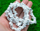 White Howlite Stretchy String Bracelet Natural Gemstone Crystal Bracelets Handmade Jewelry Bracelet Crystal Bracelet