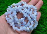 Blue Lace Agate Stretchy String Bracelet Natural Gemstone Chips Bracelets Bracelet Crystal Bracelet