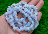 Blue Lace Agate Stretchy String Bracelet Natural Gemstone Chips Bracelets Bracelet Crystal Bracelet