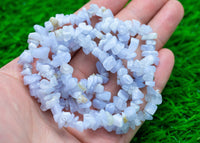 Blue Lace Agate Stretchy String Bracelet Natural Gemstone Chips Bracelets Bracelet Crystal Bracelet