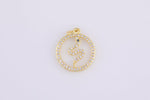 2 pcs Snake Gold Lucky Coin Talisman Charm Necklace, 14k Gold Disc Round Pendant Lucky Medallion Pendant for Necklace- 16mm