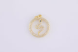 2 pcs Snake Gold Lucky Coin Talisman Charm Necklace, 14k Gold Disc Round Pendant Lucky Medallion Pendant for Necklace- 16mm