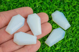 1 Pc Opalite Quartz Carved Coffin- 19x30mm