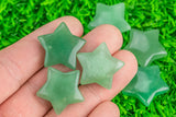 1 Pc Natural Green Aventurine Gemstone Star- 25mm