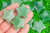 1 Pc Natural Green Aventurine Gemstone Star- 28mm- Large