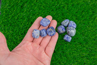 1 pc Natural Sodalite Medium Large Tumbled Stone- 0.8-1.5 inch f30