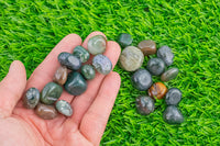 1 pc Natural Indian Agate Medium Tumbled Stone- .5 inch-1.25 inch