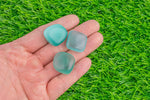 1 pc Blue Cat's Eye Cats Eye Medium Large Tumbled Stone- 1 inch-1.5 inch