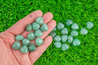 1 Pc Natural Green Aventurine Heart Shaped Healing Stones Gemstone Hearts Healing Stones-15mm- .5 inches