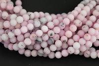 8mm Matte Bubblegum Pink Opal Jade Beads - 6mm 8mm 10mm 12mm - Full Strand 15.5 inches AAA Quality AAA Quality