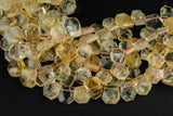 CITRINE Nugget 16x18mm faceted beads.
