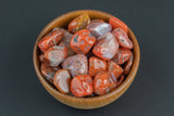 Natural Lightning Red Agate Tumbled Nuggets- 100 grams-3.5 ounces - 1/4 inch-3/4 inch Size- Roughly 70pcs per bag