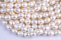 8*9mm Potato Nugget Pearl A Quality Round Freshwater Pearl