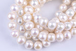 Natural 12-14mm High Quality Round Freshwater Pearl Jumbo Size AA Quality Gemstone Beads- 15 inch per strand