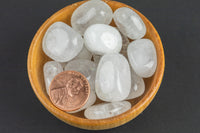 Natural Quartz Crystal Tumbled Nuggets- 100 grams-3.5 ounces - .5 inch-1.5 inch Size