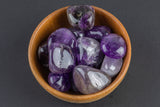 Natural Amethyst Crystal Tumbled Nuggets- 100 grams-3.5 ounces - .5 inch-1.5 inch Size- Roughly 15 pcs per bag