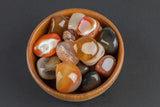 Natural Carnelian Tumbled Nuggets- 100 grams-3.5 ounces - .5 inch-1.5 inch Size- Roughly 15 pcs per bag