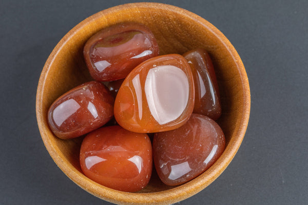 Natural Carnelian Tumbled Nuggets Healing Crystal Chakra Stone - Pre-charged