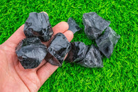 1 pc Rough Natural Obsidian Chunks Gemstone- .1.5 inch-2.5 inch