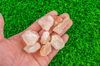 1 Bag- Rough Natural Strawberry Quartz Chunks Gemstone- .75-1.25 inch- 100 grams- 3.5 ounces