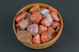 Natural Lightning Red Agate Tumbled Nuggets- 100 grams-3.5 ounces - 1/4 inch-3/4 inch Size- Roughly 70pcs per bag