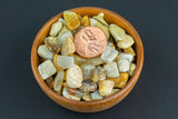 Natural Fossil Coral Tumbled Nuggets- 100 grams-3.5 ounces - 1/4 inch-3/4 inch Size- Roughly 100 pcs per bag