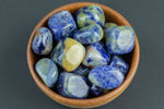 Natural Lapis LazuliTumbled Nuggets- 100 grams-3.5 ounces - .5 inch-1.5 inch Size- Roughly 15 pcs per bag